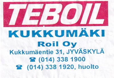 Jyväskylä, Kukkumäki Roil Oy  Teboil   2/15