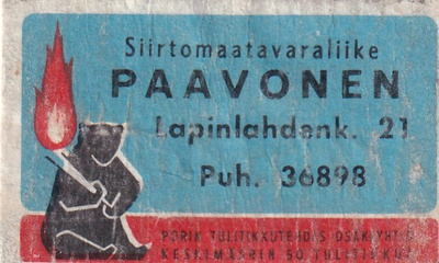 Paavonen,  Lapinlahdenk. 21  3/14