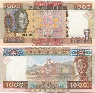 Guinea 1000 Francs v.2006 (P-40) UNC