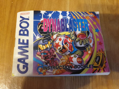 Game Boy: Dynablaster Ohjekirja (Instruction Booklet)