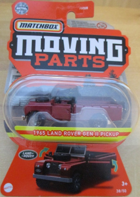 Land-Rover Gen II Pick-Up Cabrio Dark Red 1965 Matchbox 1:64