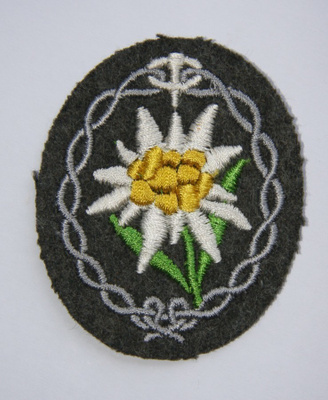 Edelweiss hihamerkki. Käyttämätön / Aito WW2