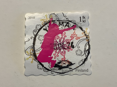 2031/ 2010 Onnenhyppy 2/5 karmiini o leimattu loisto