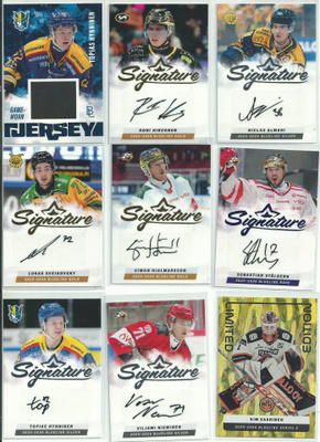 2025-26 Blueline Signature Silver #AUNA Niklas Almari /80