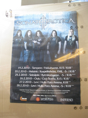 SONATA ARCTICA KEIKKAJULISTE VUODELTA 2010