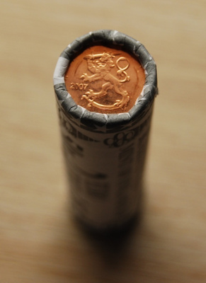 Suomen rahapaja Rulla 50 x 2 cent 2007,UNC