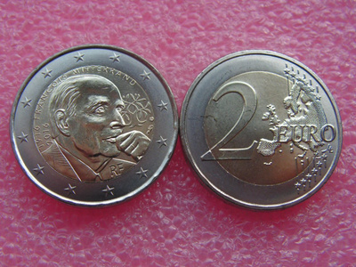Ranska 2016 2 € Francois Mitterrand UNC