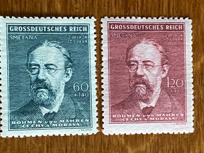 BÖHMEN MÄHREN 1944 FRIEDRICH SMETANAN KUOLEMASTA 60 VUOTTA**
