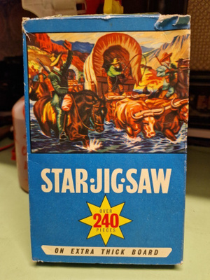 Vintage Villin lännen harvinainen hieno palapeli .240 Palaa