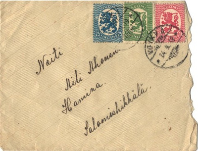 SEKAPOSTITE 1917+1918 VOIKKAA -SALOMIEHIKKÄLÄ