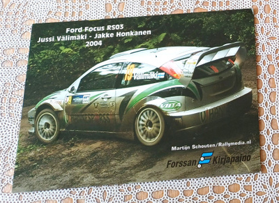 Ralliauto v.2004 Ford Focus RS03 uudenveroinen