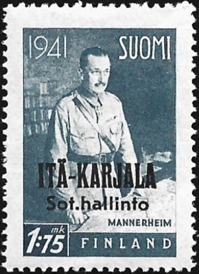1942 I-K Mannerheim 1,75 mk Normaali R ** LaPe I-K 17 I