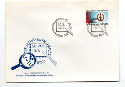 Turku: Postimerkkeilyn päivä (erikoisleima 20.3.1976)