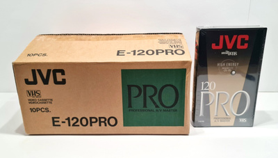 10kpl JVC E-120PRO Professional A/V Master VHS kasetteja