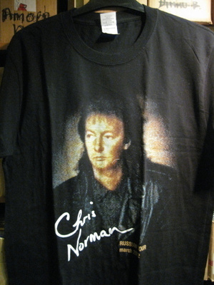 CHRIS NORMAN RUSSIAN TOUR MARCH 2012 UUSI T-PAITA KOKO M