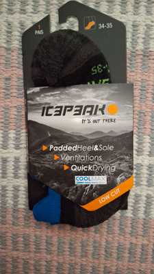 ICEPEAK LOW CUT SOCKS SUKAT 34-35