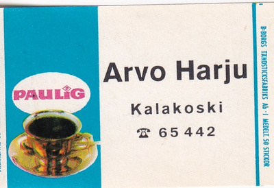 Kalakoski, Arvo Harju , Paulig     7/3