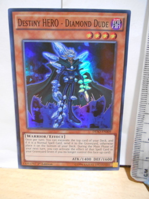 Yu-Gi-Oh hirviö Destiny HERO-Diamond DUDE 1st edition