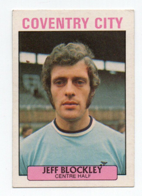 Purkkakuva jalkapallo n:o 206 JEFF BLOCKLEY. Coventry City.