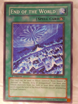 Yu-Gi-Oh loitsu End Of The World