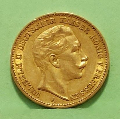 Saksa, 20 Mark 1898, aika hyvä kunto.