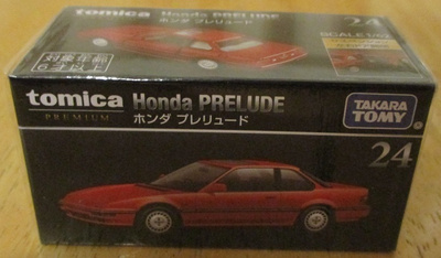 Honda Prelude Coupe 2 D Red 1987-1992 Tomica Premium 24 1:62