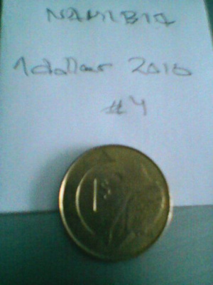 Namibia 1 dollar 2010, km#4