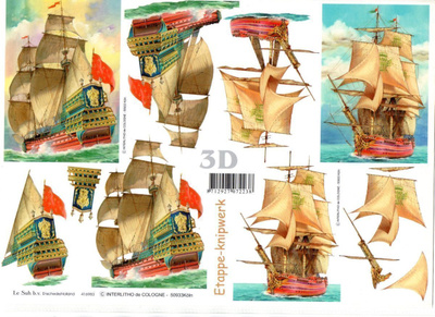 3D °"UPEAT WANHAT PURJELAIVAT"° /Etappe-Knipwerk