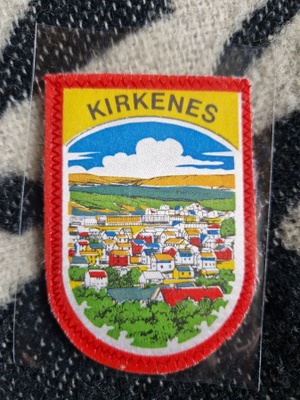 Kirkenes vintage kangasmerkki