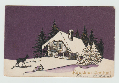 Kauris lähesty taloa (T)