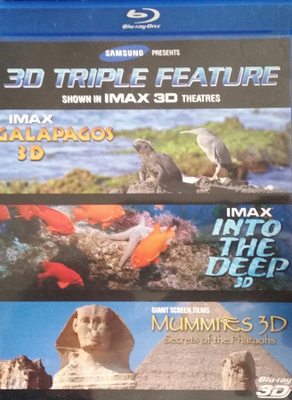 GALAPAGOS,INTO THE DEEP,MUMMIES 3D  -Blu-Ray