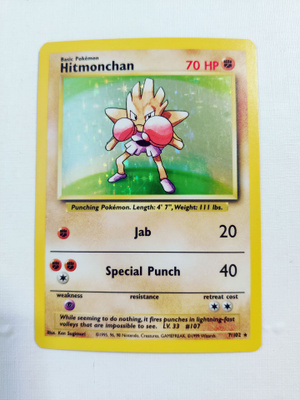 Hitmonchan 7/102 Base Set Holo Rare