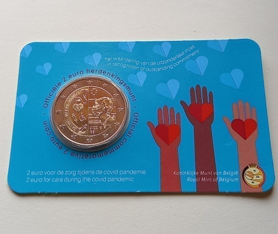 Belgia 2022 2 euro CC Covid (NL)