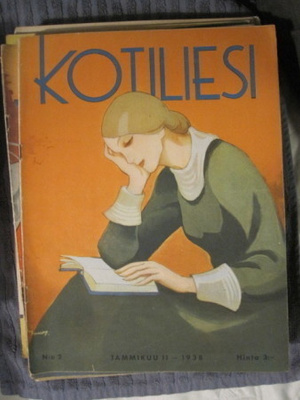 Kotiliesi : Tammikuu 1938, kansi Martta Wendelin