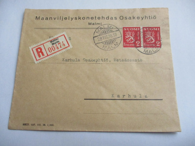 1938 Malmi Maanviljelyskonetehdas Oy R kuori