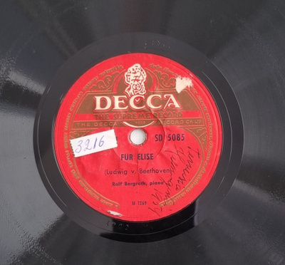Savikiekko 1949 - Rolf Bergroth - piano - Decca SD 5085