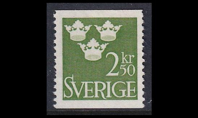 Ruotsi 475 ** Kolme kruunua 2.50 Kr (1961)