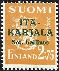 1941 I-K Vihreä lisäpain 2,75 mk Normaali A ** LaPe I-K 11 I