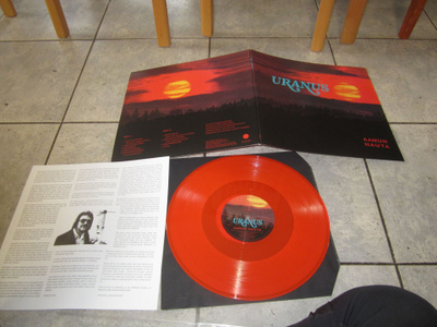 Uranus: Aamun hauta LP + LIITE - 1975/2022 Svart records RED