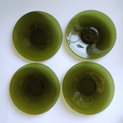 Vihreät lautaset 4 kpl, Erkki Vesanto, Iittala