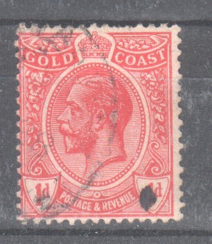 Gold coast 1913 1p punainen.