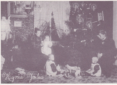 Vanhan ajan joulu Lönnin perheessä1898 tk up.