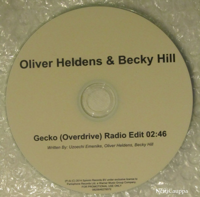 Oliver Heldens & Becky Hill • Gecko (Overdrive) CDr-Single