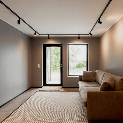 Airam Beam Pro spot musta Global gb2 kiskoon polttimolla