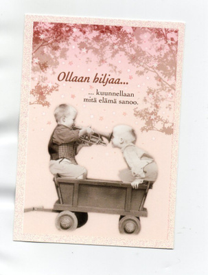°°OLLAAN HILJAA...KUUNNELLAAN...°° -KORTTI /Karto (Kimalle)