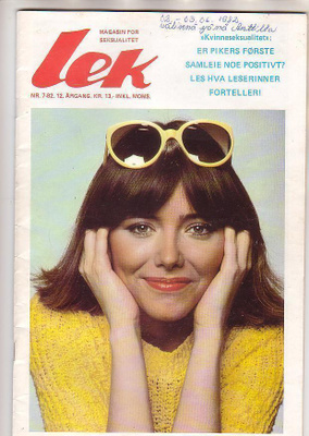 Lek, miesten lehti, 2 kpl. , 7,10/82, norjalainen.