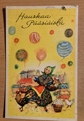 pääsiäisilmapallot, sign?,vanha, kulkenut, ei merkkiä