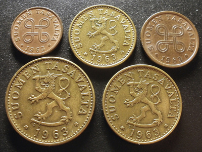 Suomi, vuoden 1963 kolikot