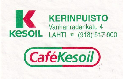 Lahti, Kerinpuisto, Kesoil , Cafe`Kesoil 1/7