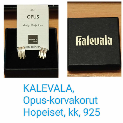 KALEVALA, OPUS-korvakorut, hopeiset